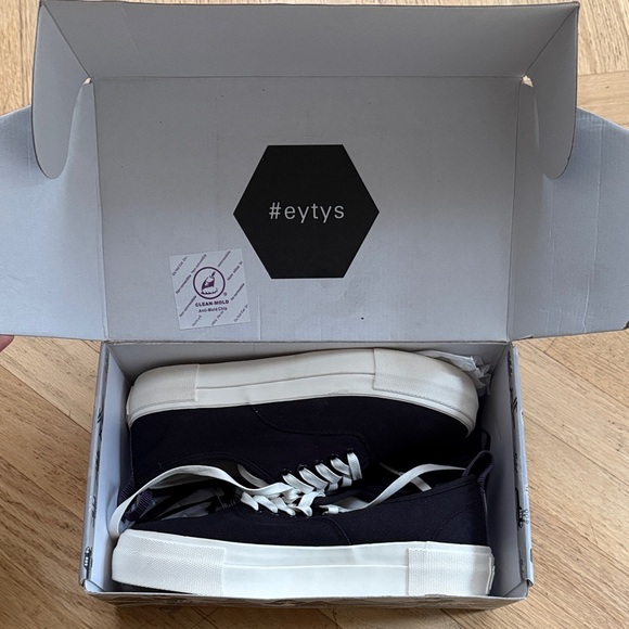 NIB: Eytys Mother Black Canvas Sneakers, size. 39 - Picture 5 of 6